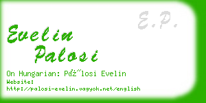 evelin palosi business card